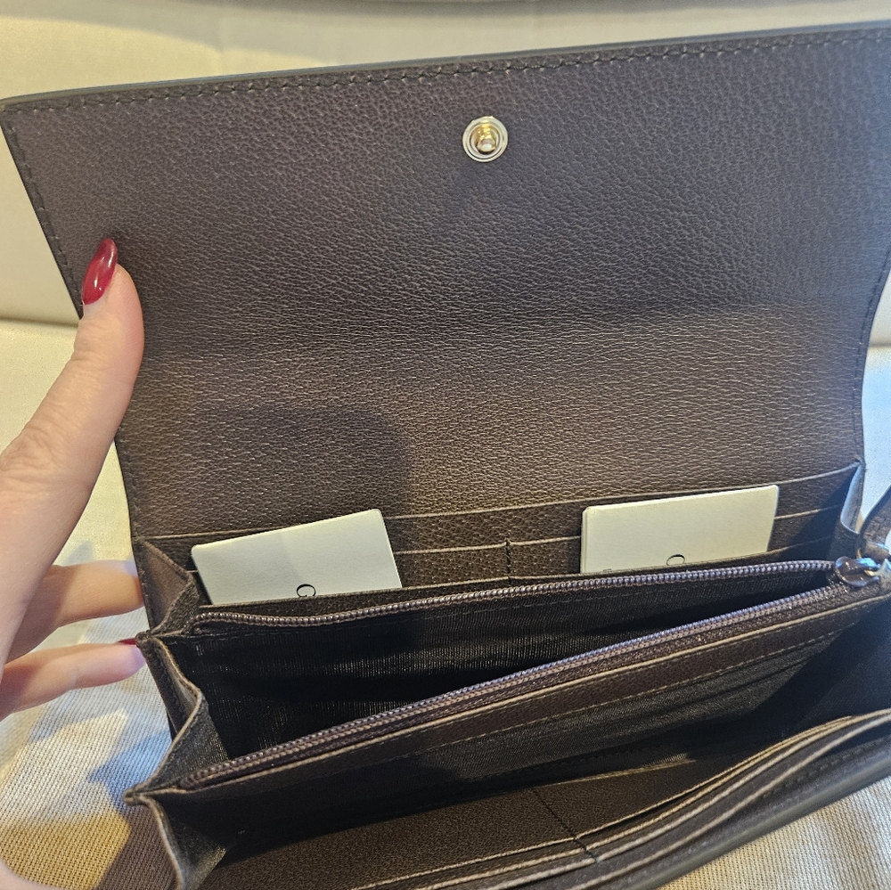 Gucci Continental Wallet Bengal Print GG Coated Canvas - Picture 6 of 6